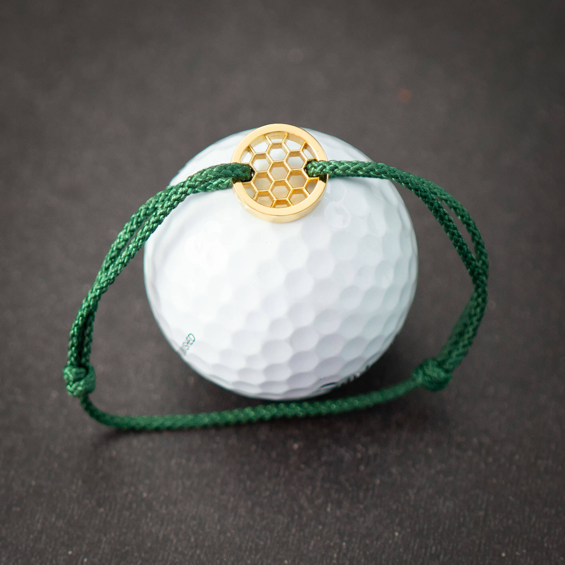 Green Golf Bracelet 14k Gold plated