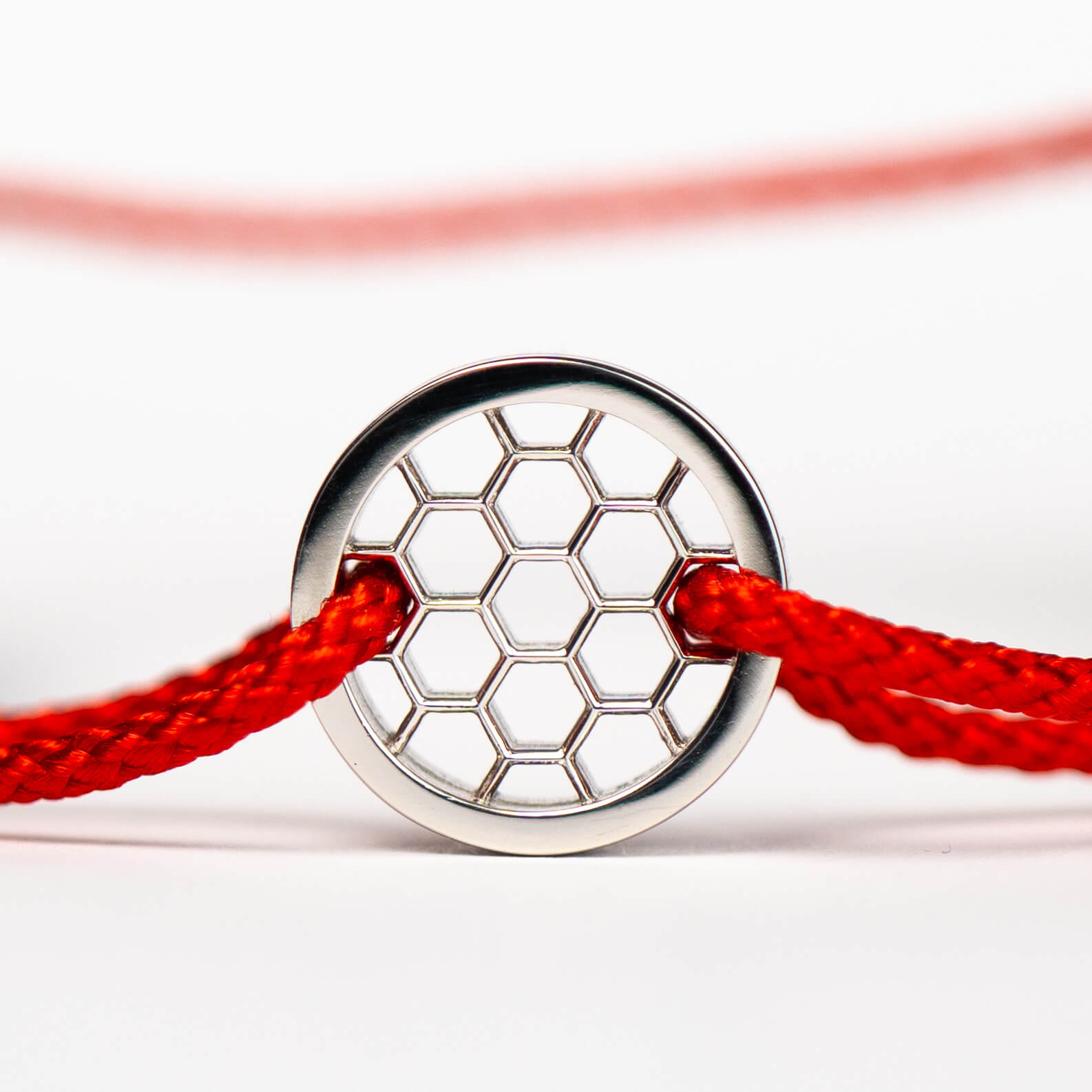 Rotes Golf Ring Armband 925 Sterling Silber