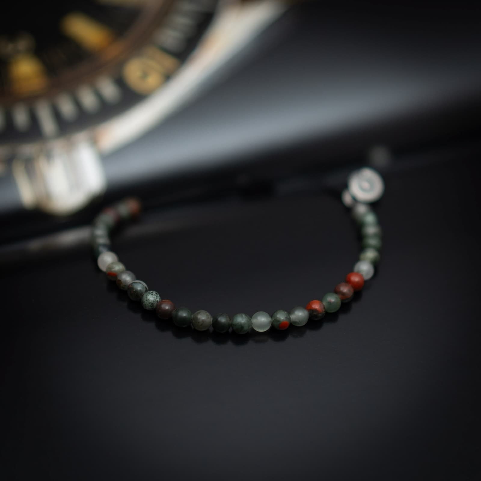 African Blood Stone Gemstone Bracelet