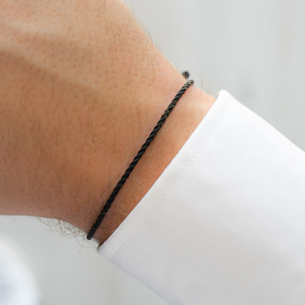 twisted black bracelet