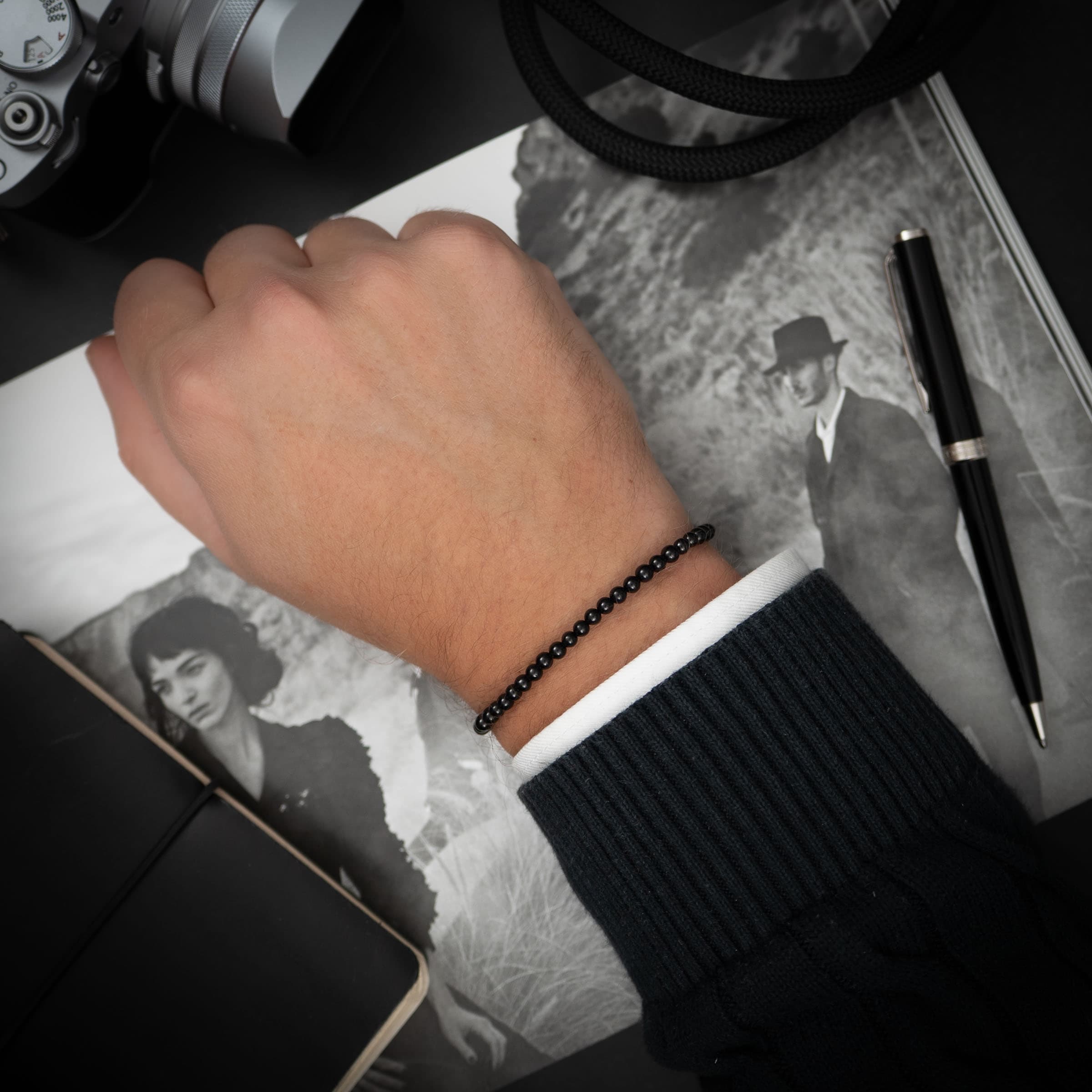 Zwarte Toermalijn armband