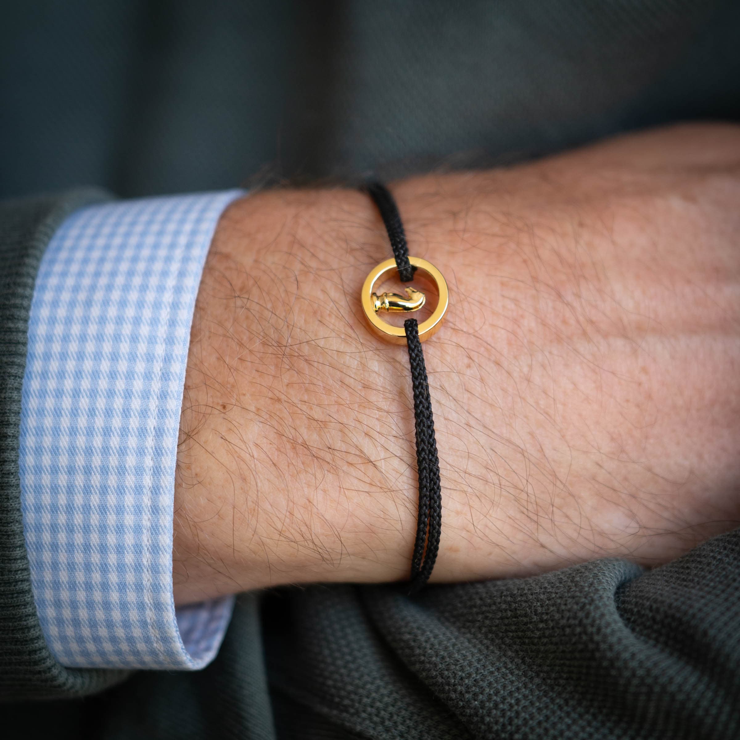 Black Grandmaster Bracelet 14k Gold plated