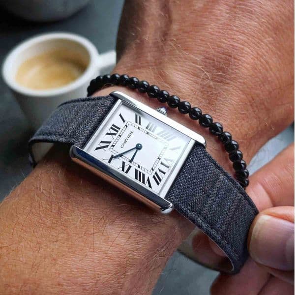 Schwarze Onyx-Edelsteine Armband