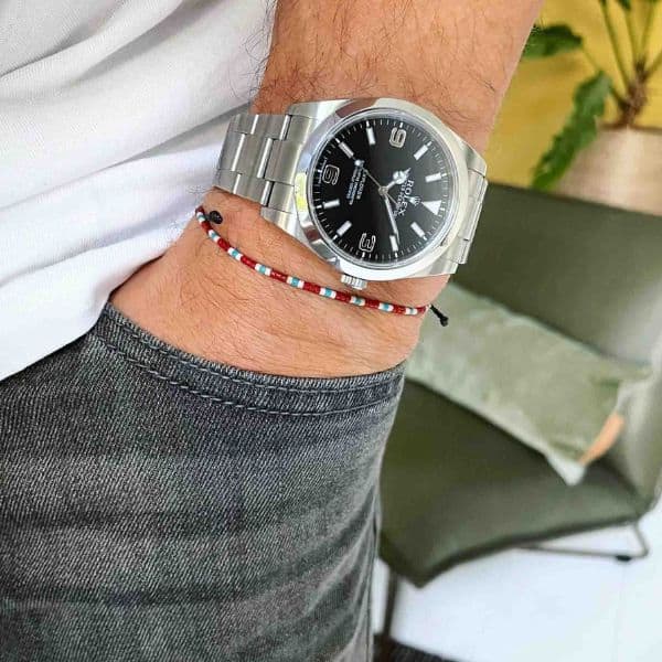 Midzomernacht donkere Kralen armband