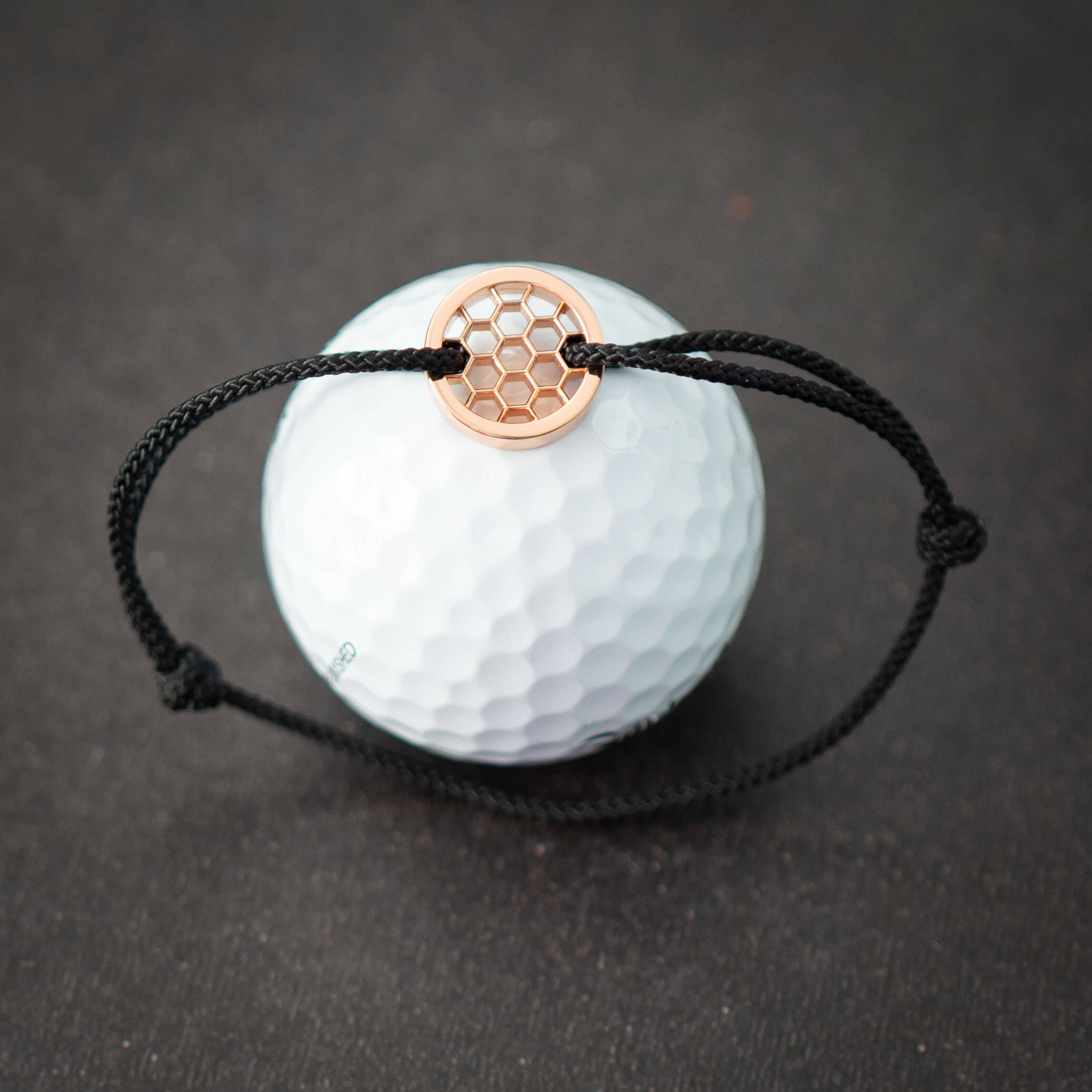 rose gold golf bracelet