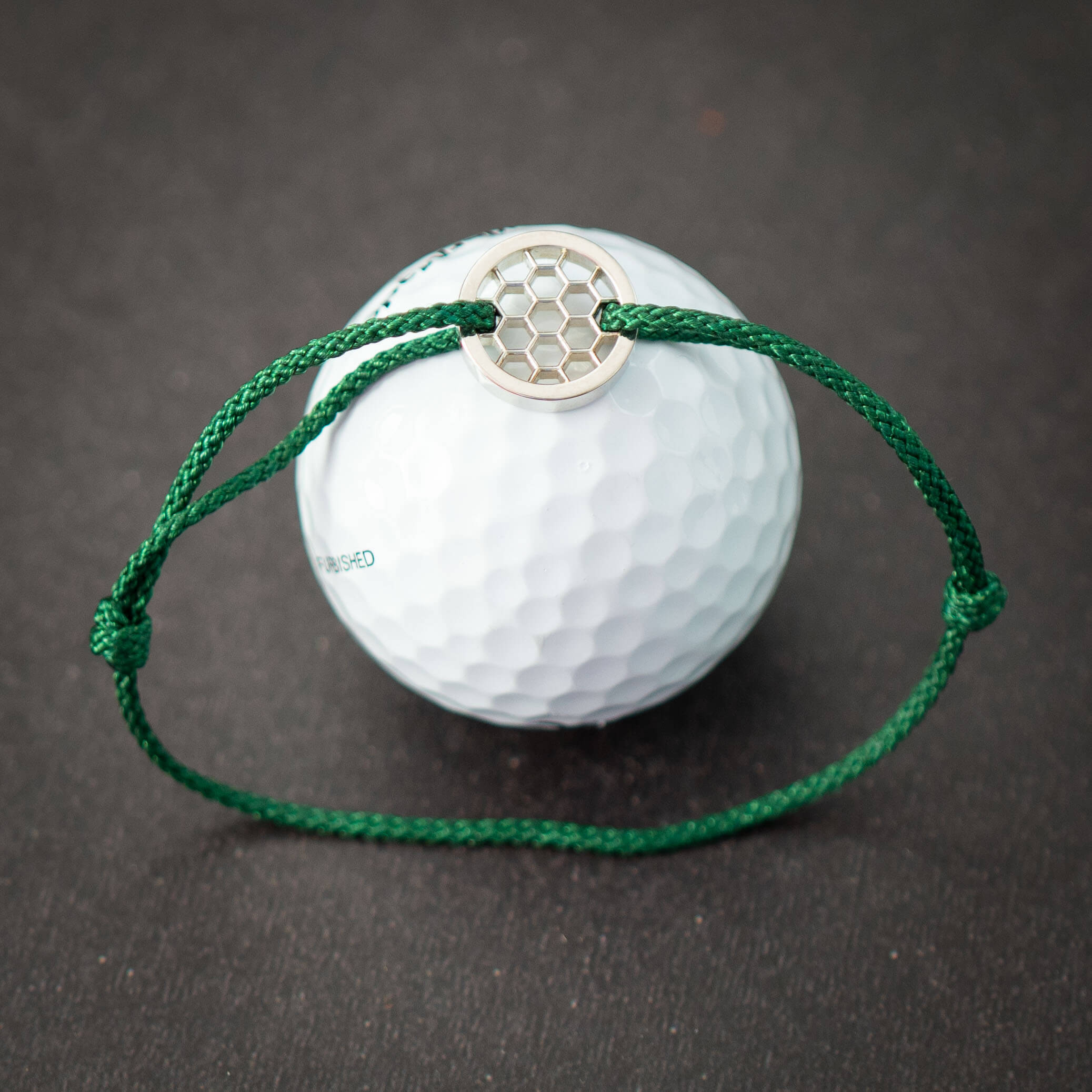 Grünes Golf Ring Armband 925 Sterling Silber