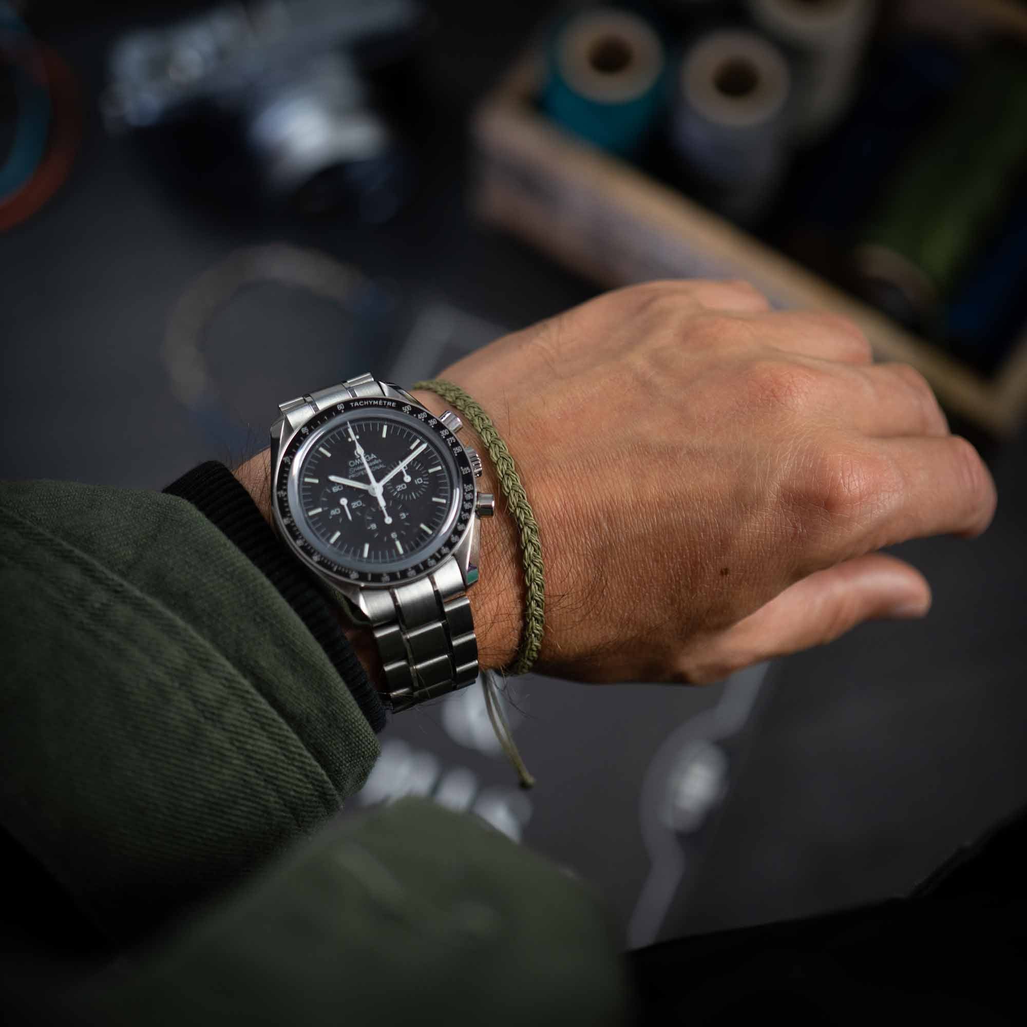 Olijf Groene armband Flow