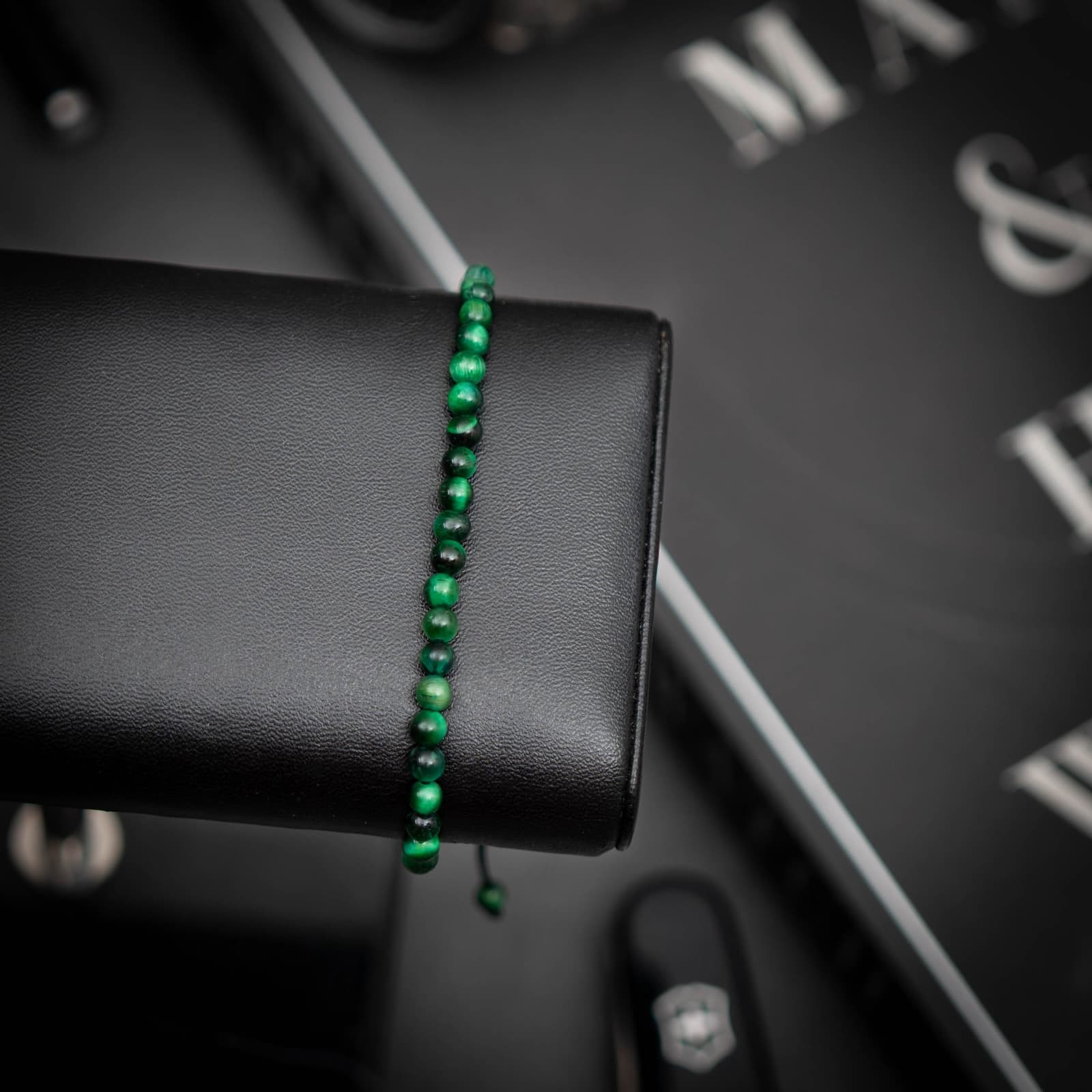 Green Tiger Gemstone Bracelet