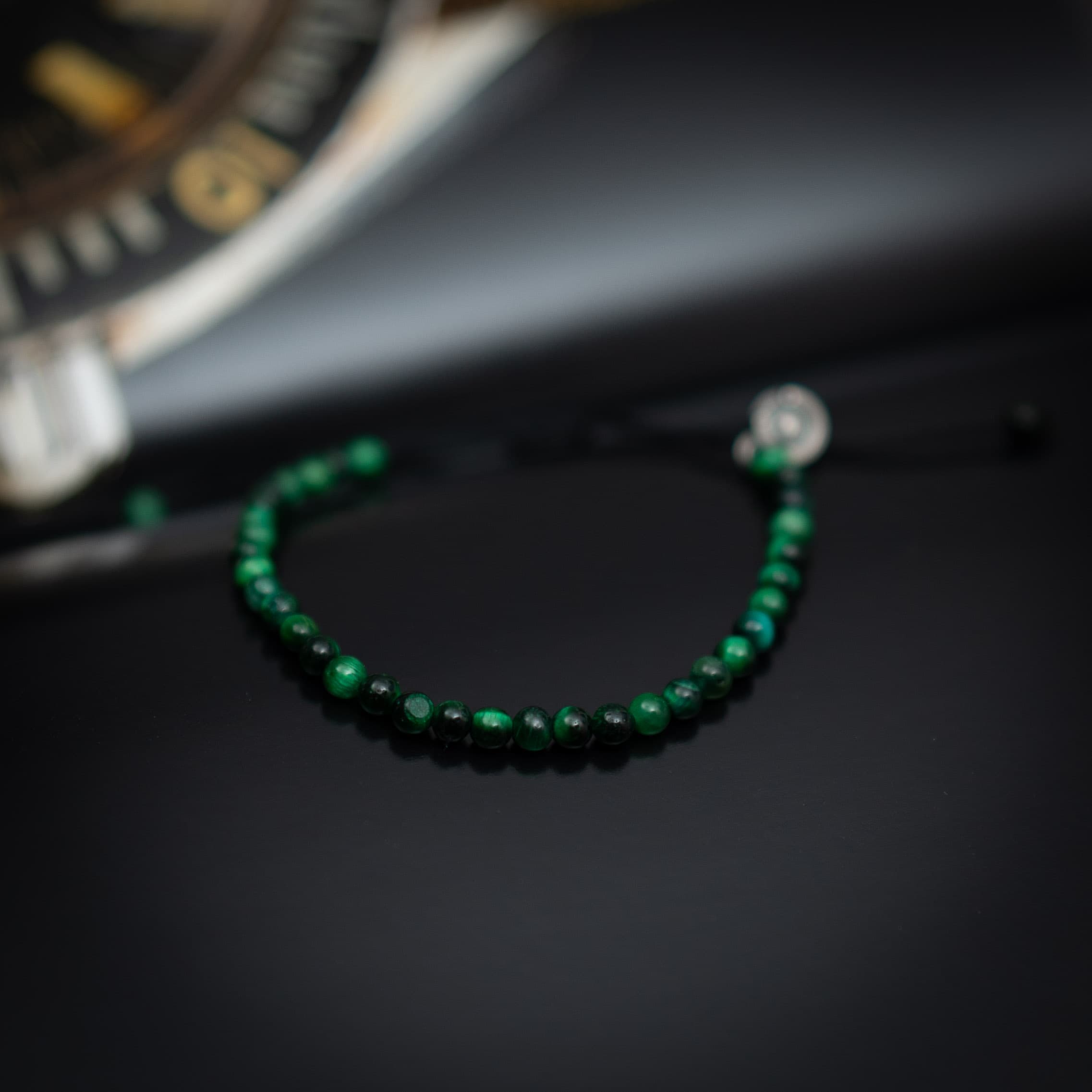 Green Tiger Gemstone Bracelet