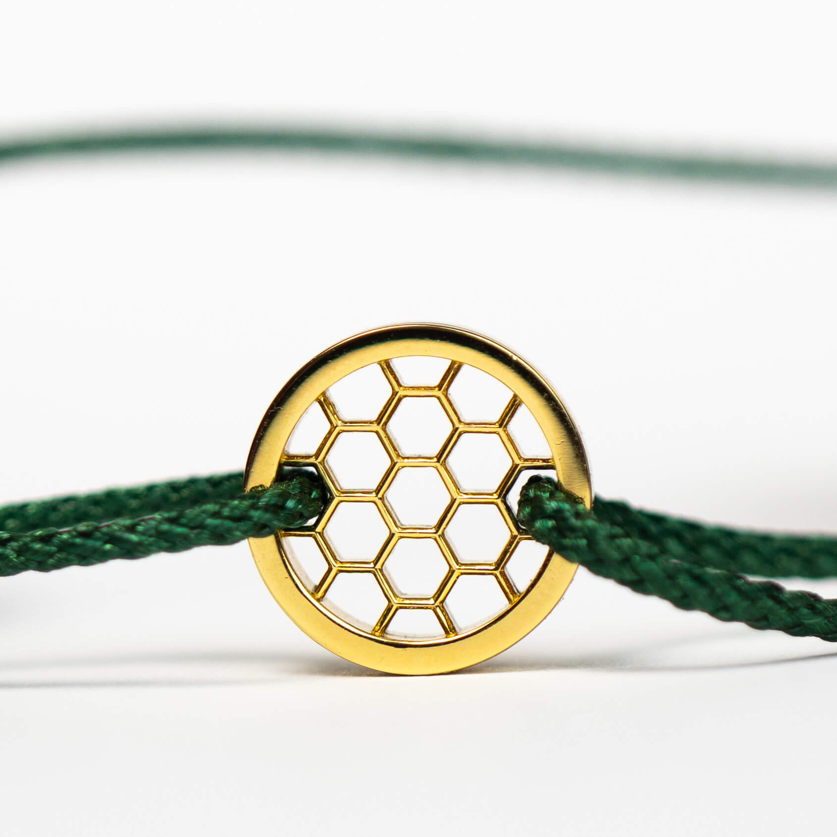 Green Golf Ring Bracelet 14k Gold plated