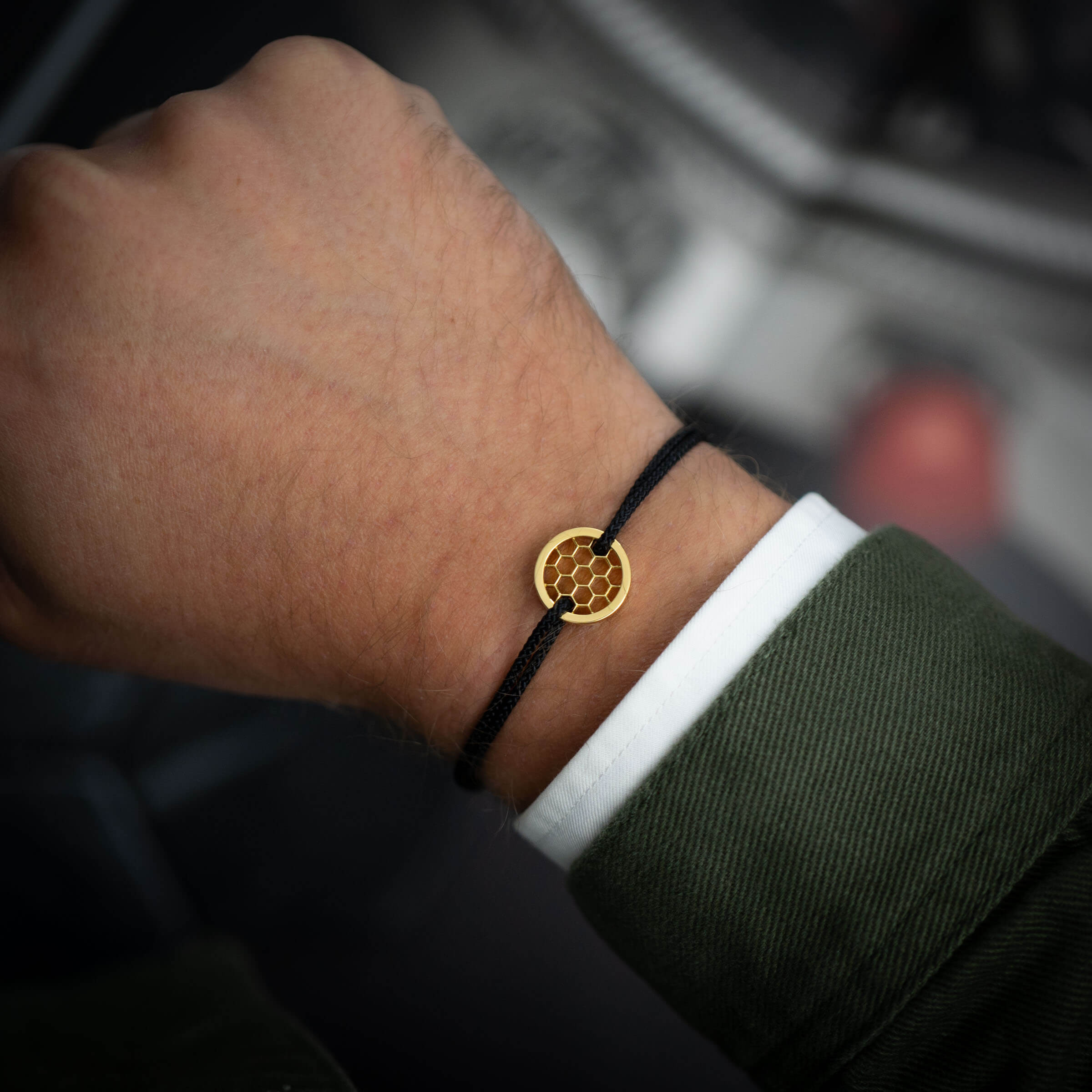 yellow gold mens bracelet