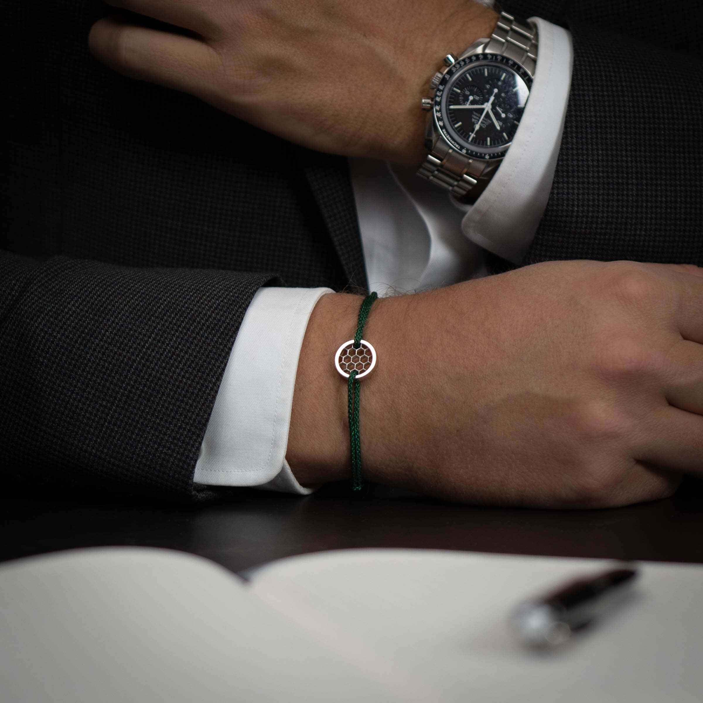 silver mens bracelet
