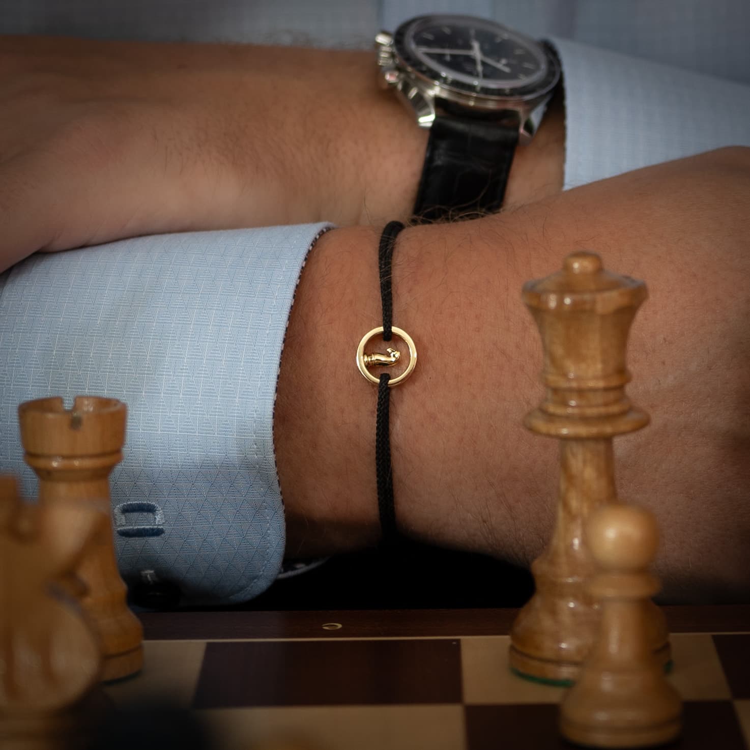 Black Grandmaster Bracelet 14k Gold plated