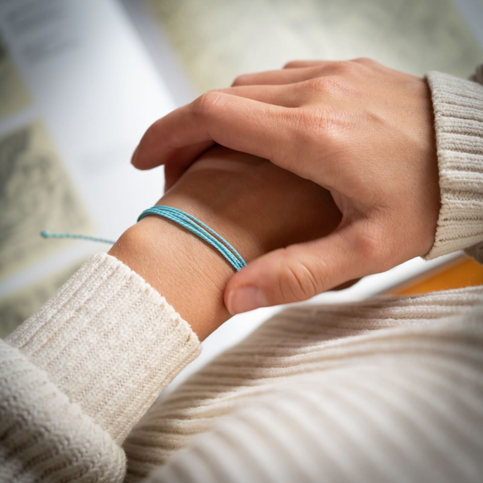 Sky Blue String Bracelet