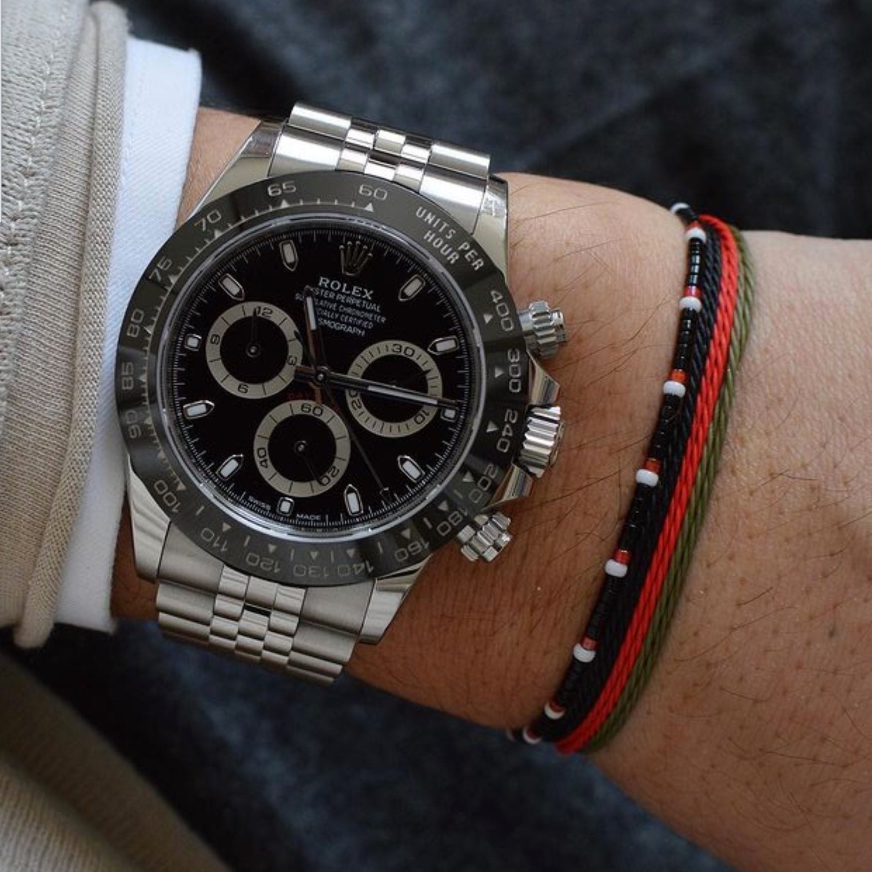 mens beaded back bracelet pack