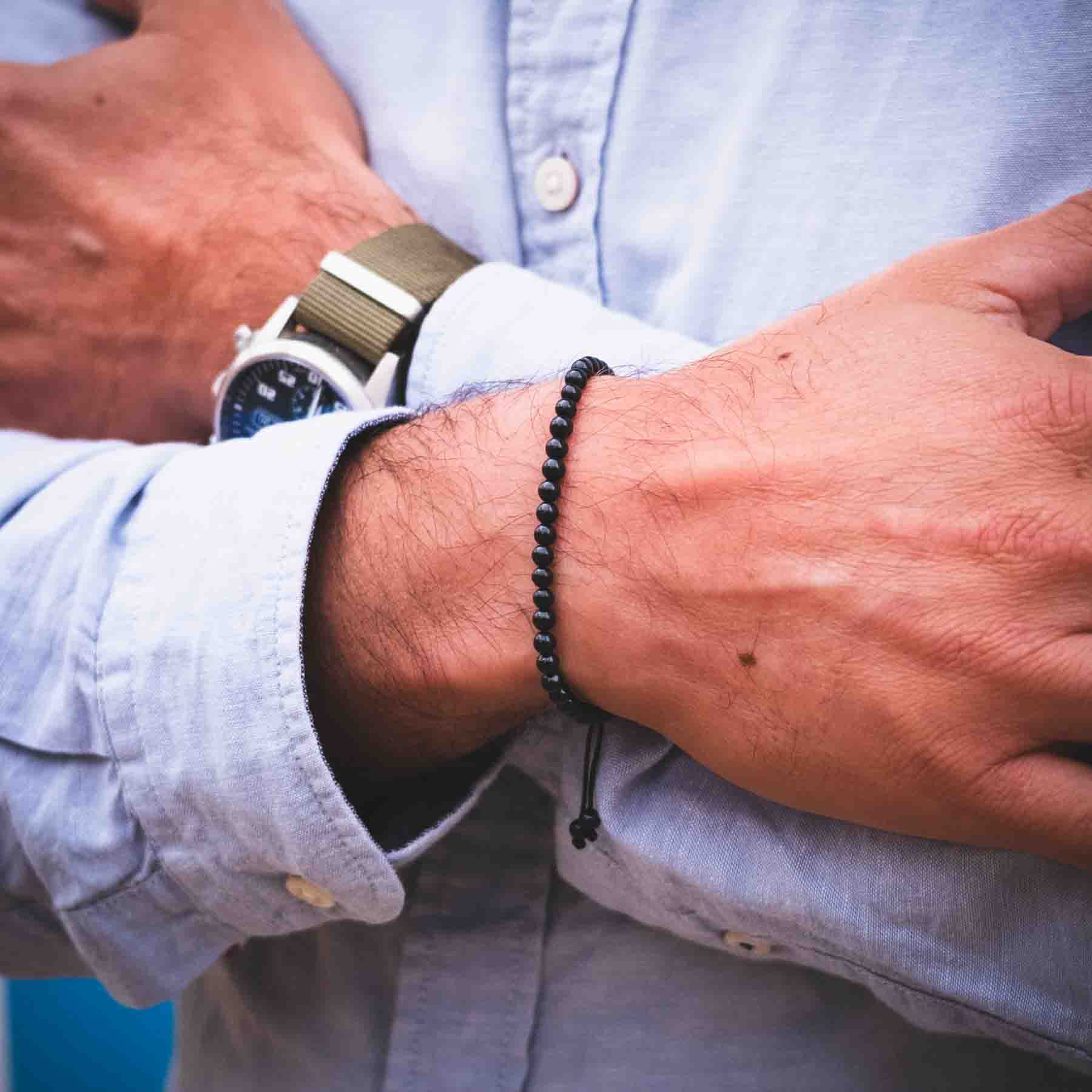 Schwarzer Turmalin Armband