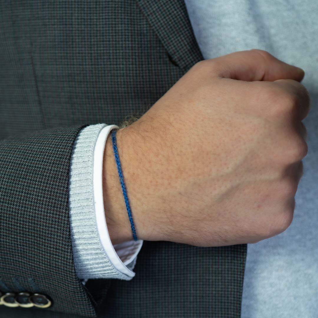 navy blue minimal bracelet