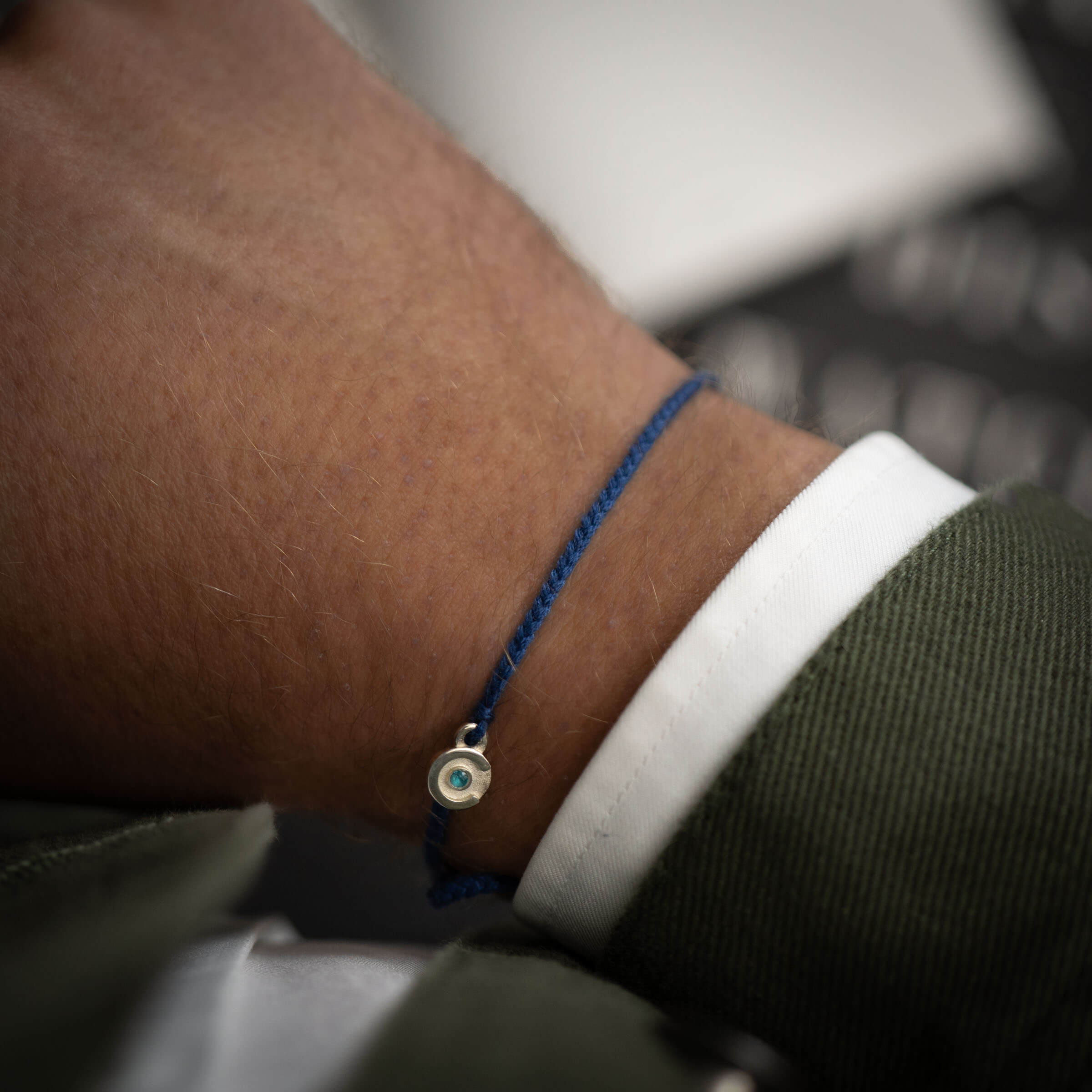 Navy Blue Original bracelet - 925S Silver & Blue Topaz Stone