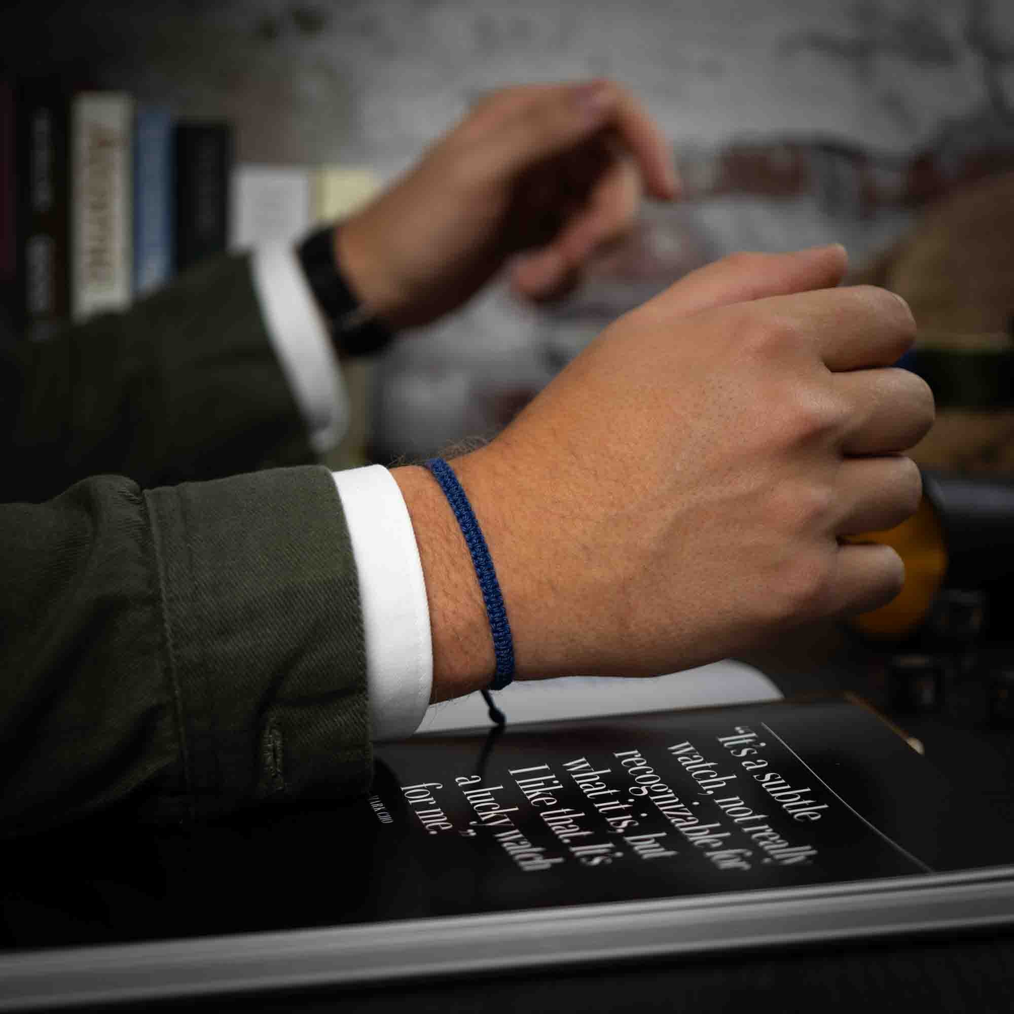 trendy blue bracelets