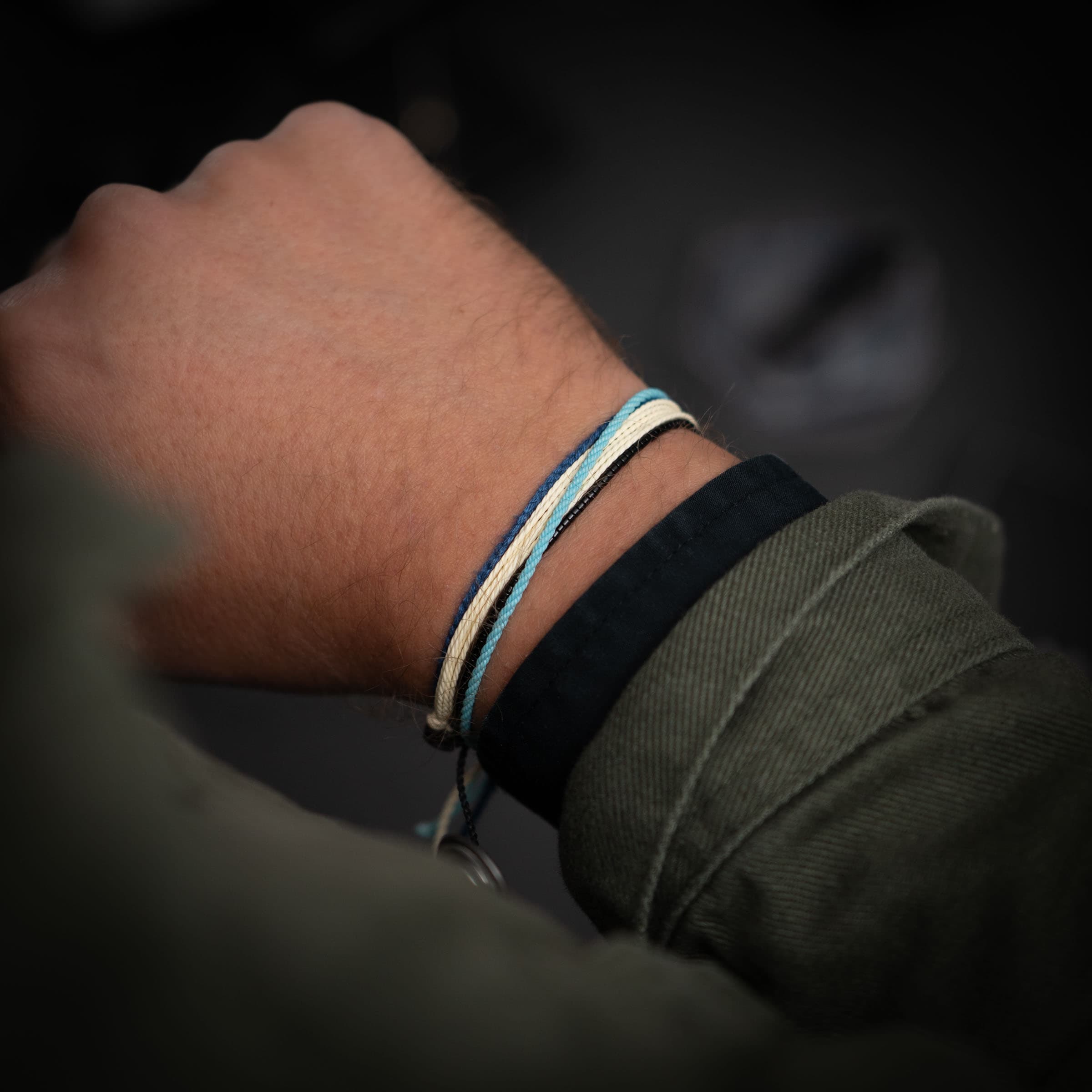 Off-White Blue bracelet pack