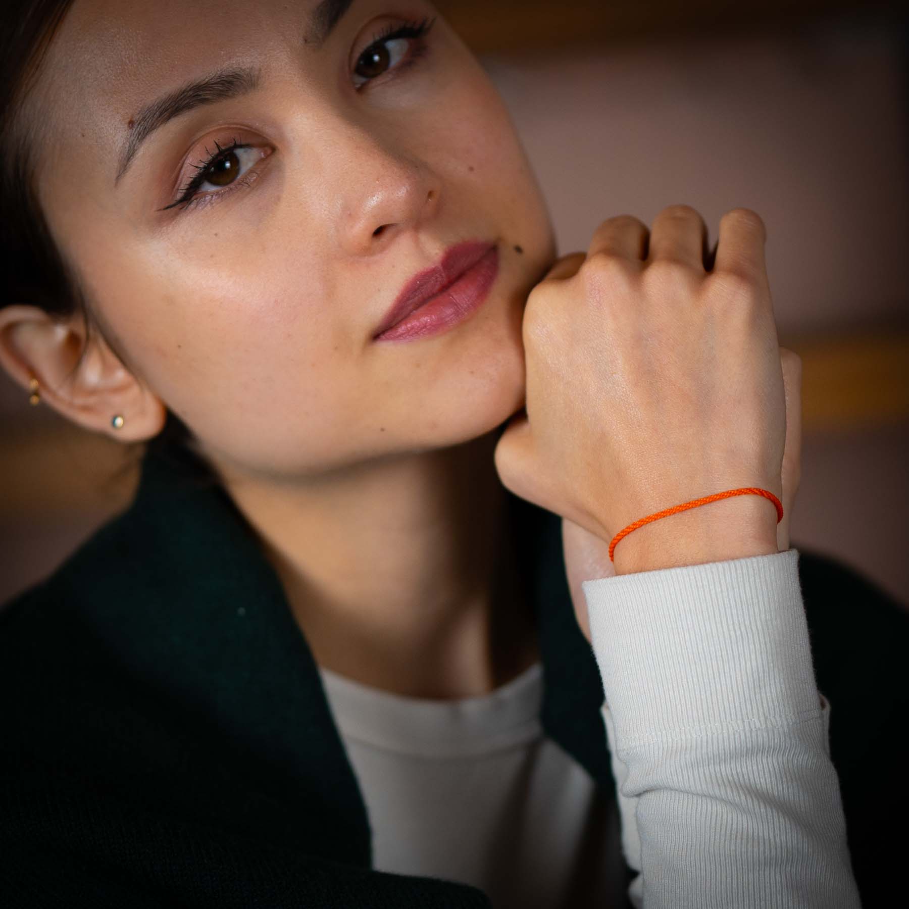 Twisted Orange Bracelet