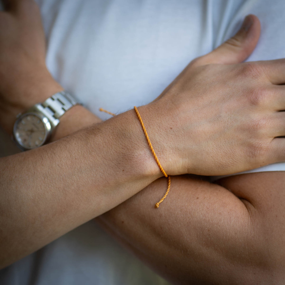 Rusty Orange Twisted bracelet