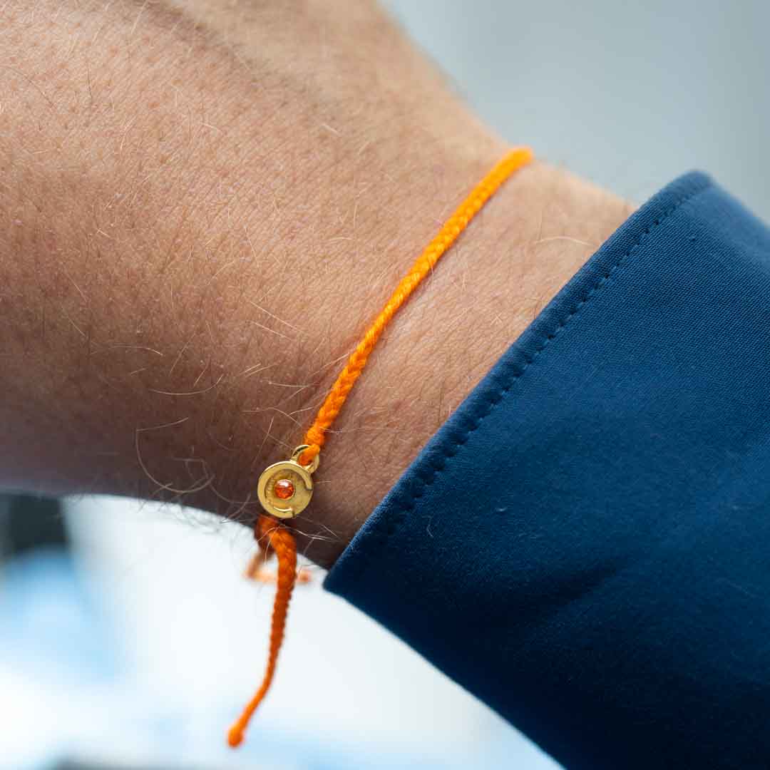 Orange Original Armband - 14k vergoldet mit Orange Zirkon Stein