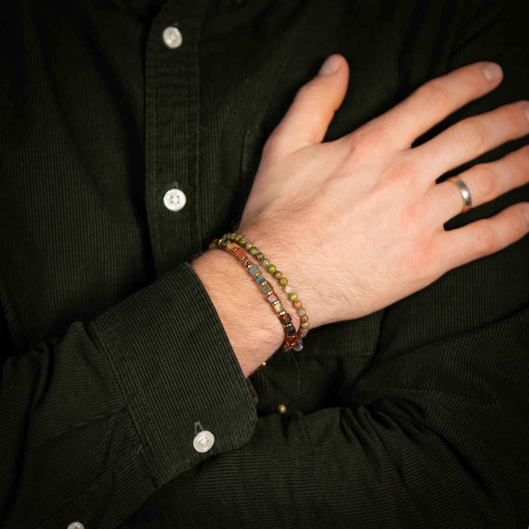 Picasso Jasper & Unakite Duo Set