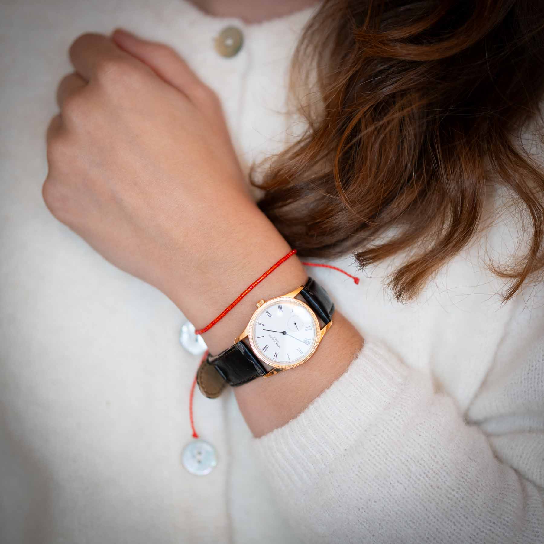 Glücks Rotes Perlen Armband