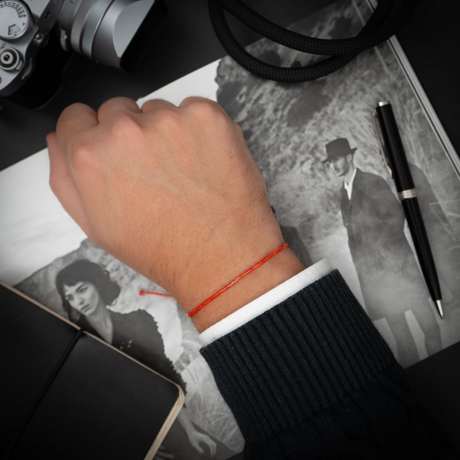Glücks Rotes Perlen Armband