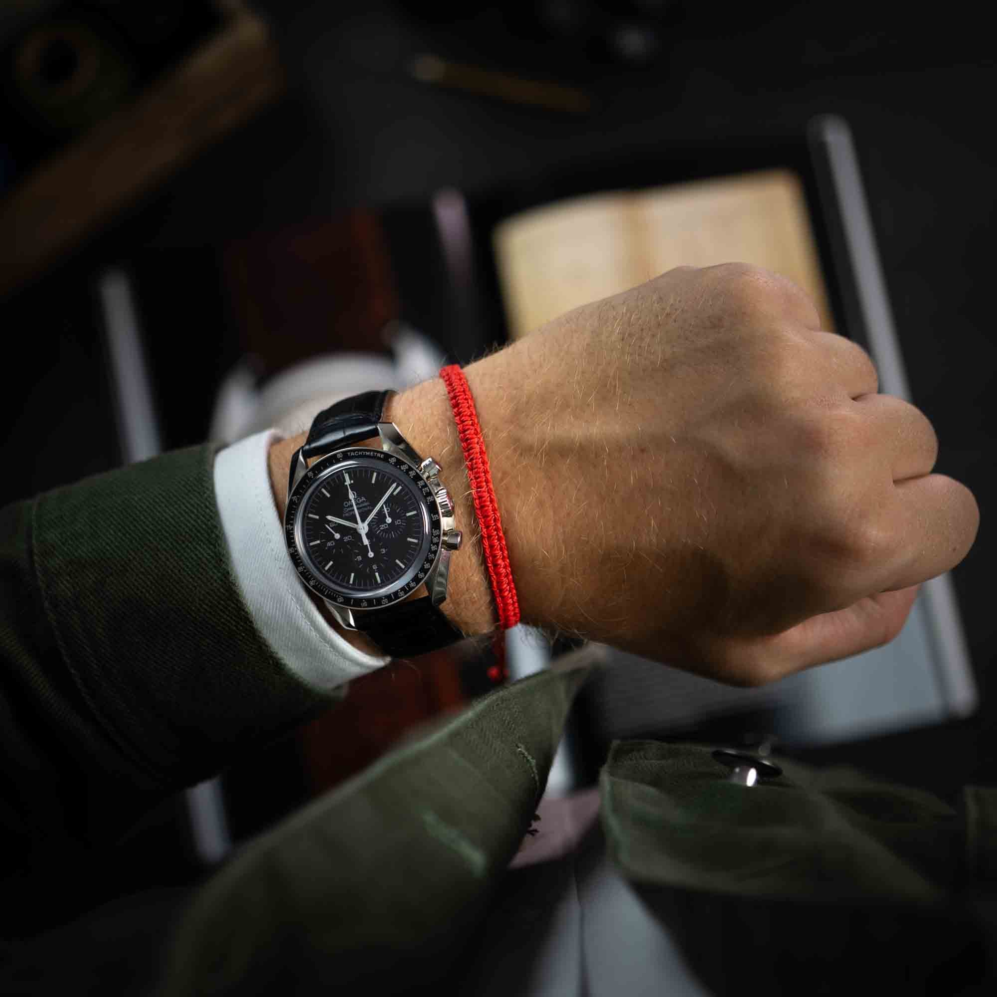 strong red bracelet for men