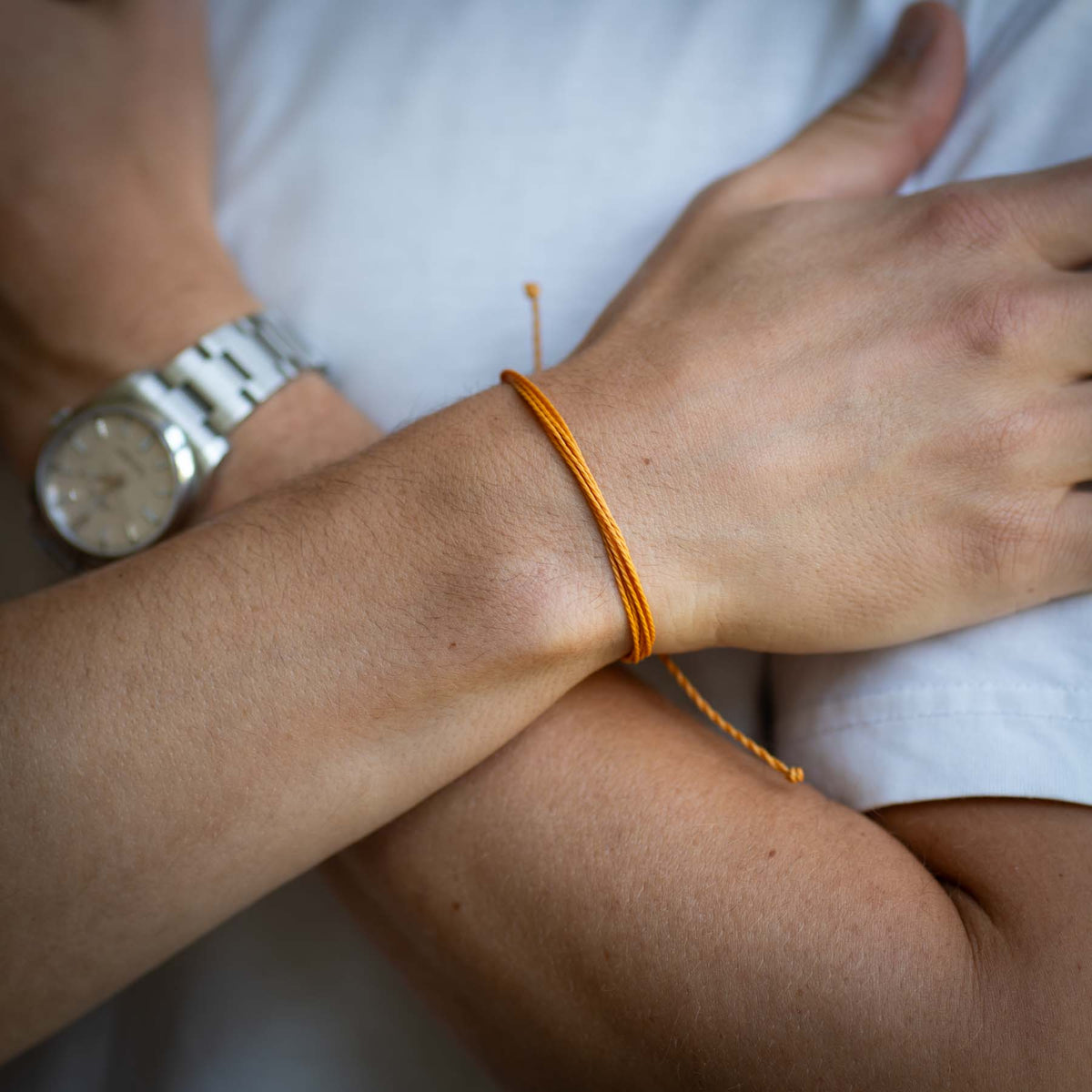 Rusty Oranje String armband