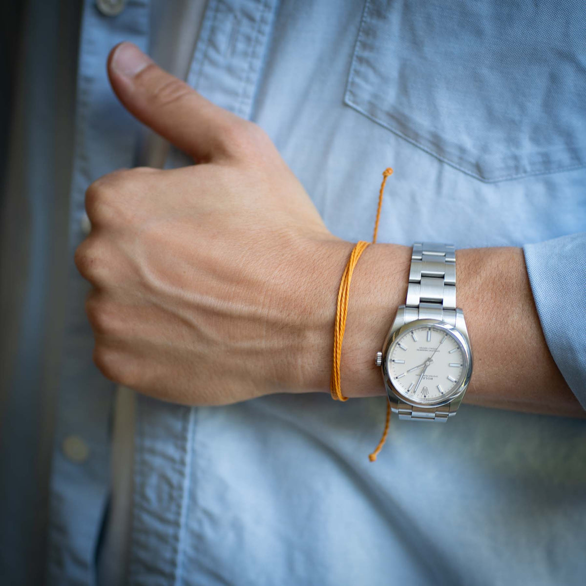 Rusty Oranje String armband
