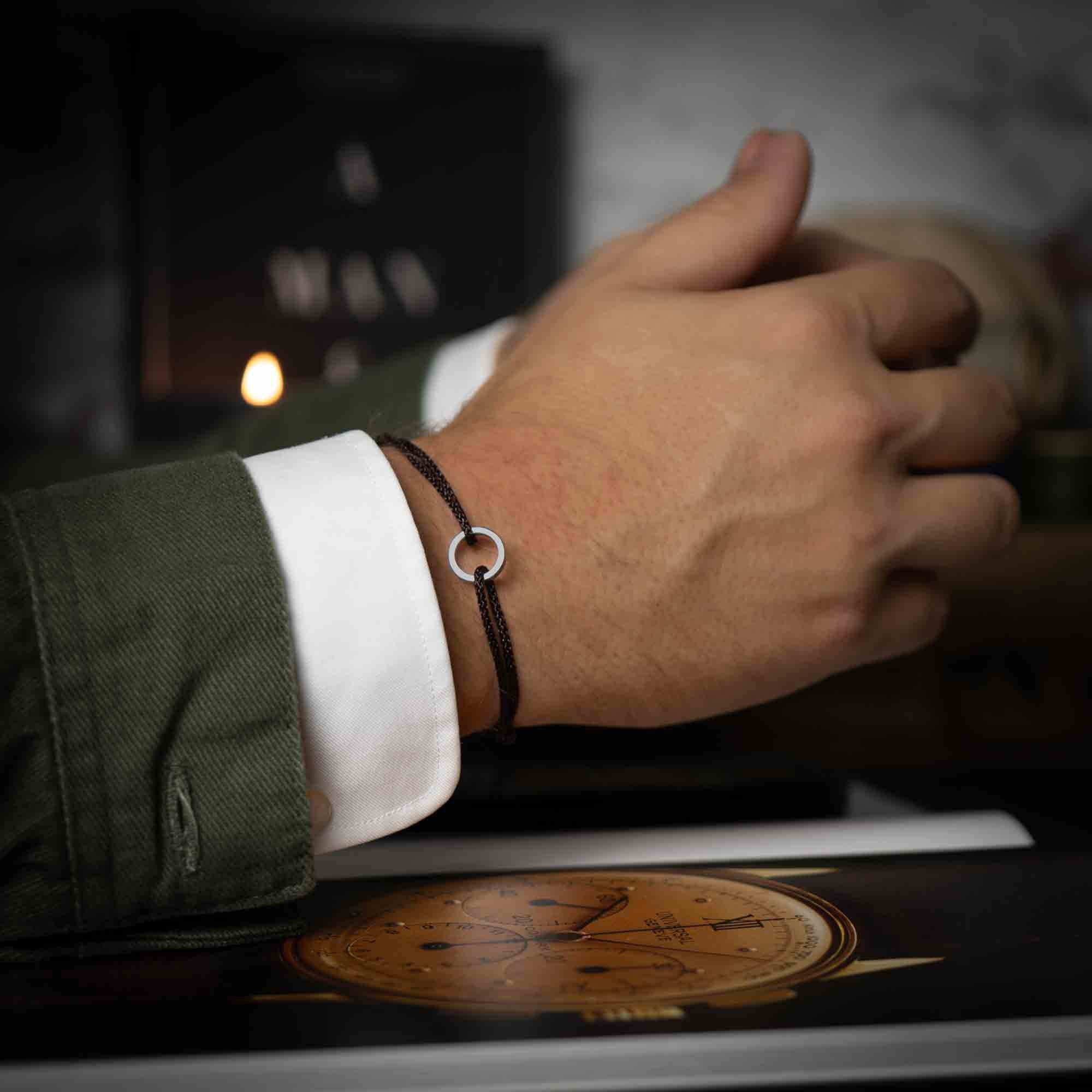 Bruine Ring armband 925 Sterling Zilver