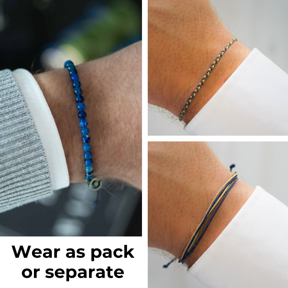 Sodalite Earthy armbanden set