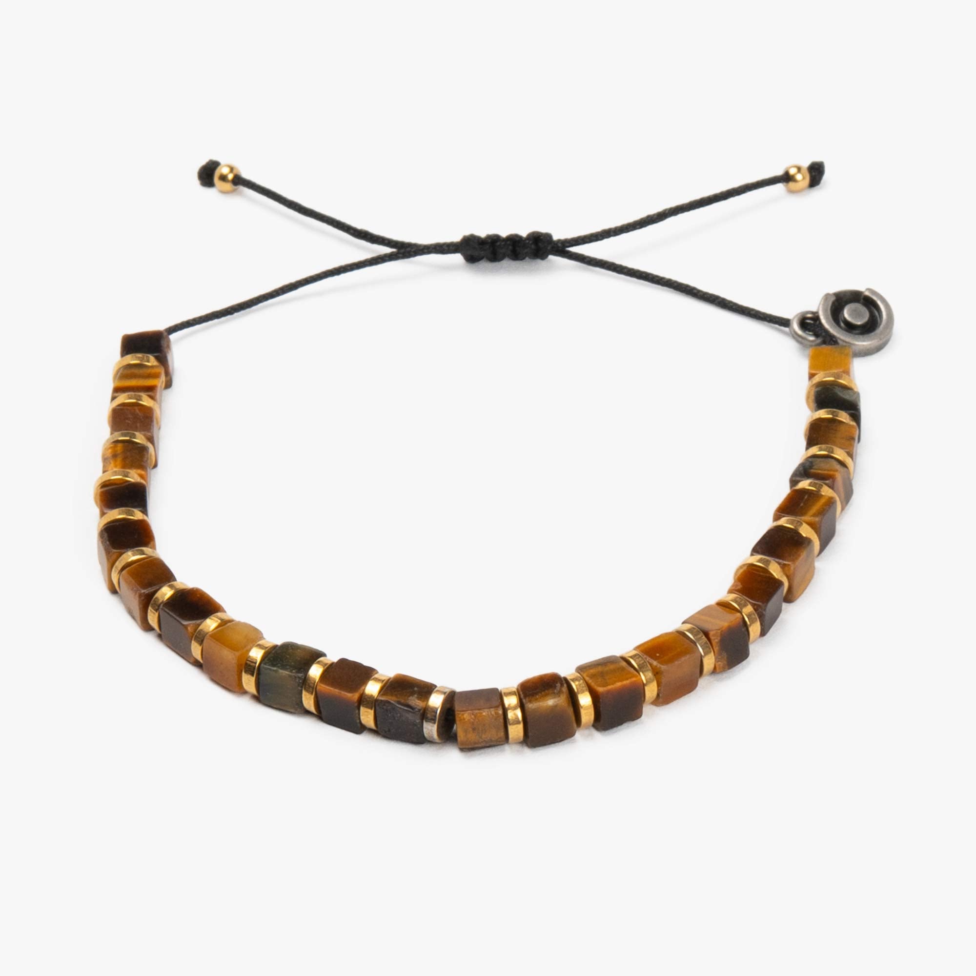 Tiger Eye Square Cut Gemstone Armband