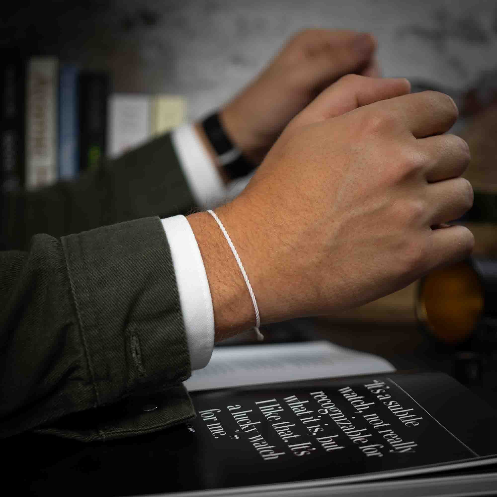 Bright White Twisted bracelet