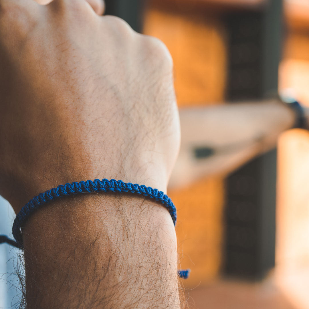 Navy Blue Cobra Bracelet