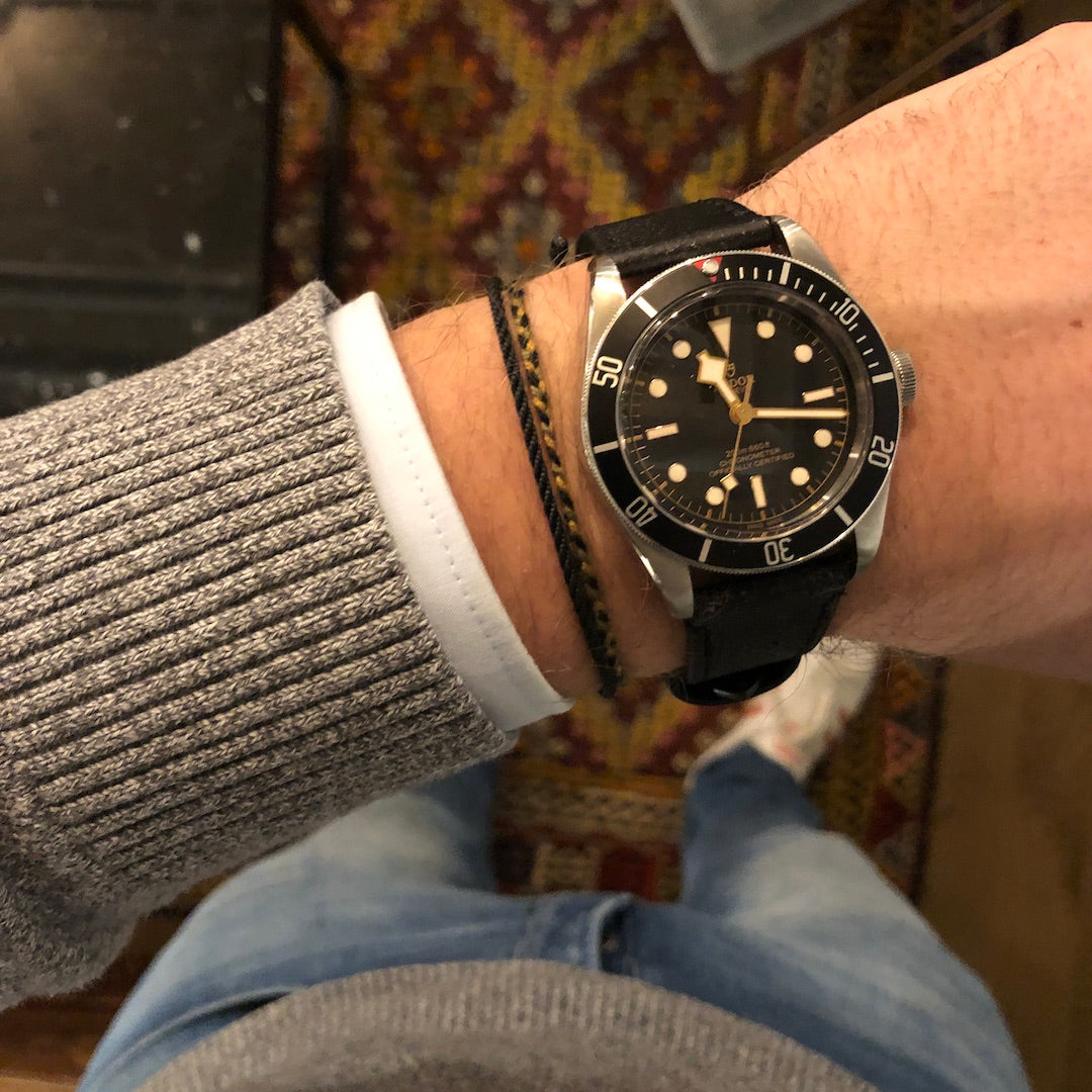 tudor black bracelet army camouflage