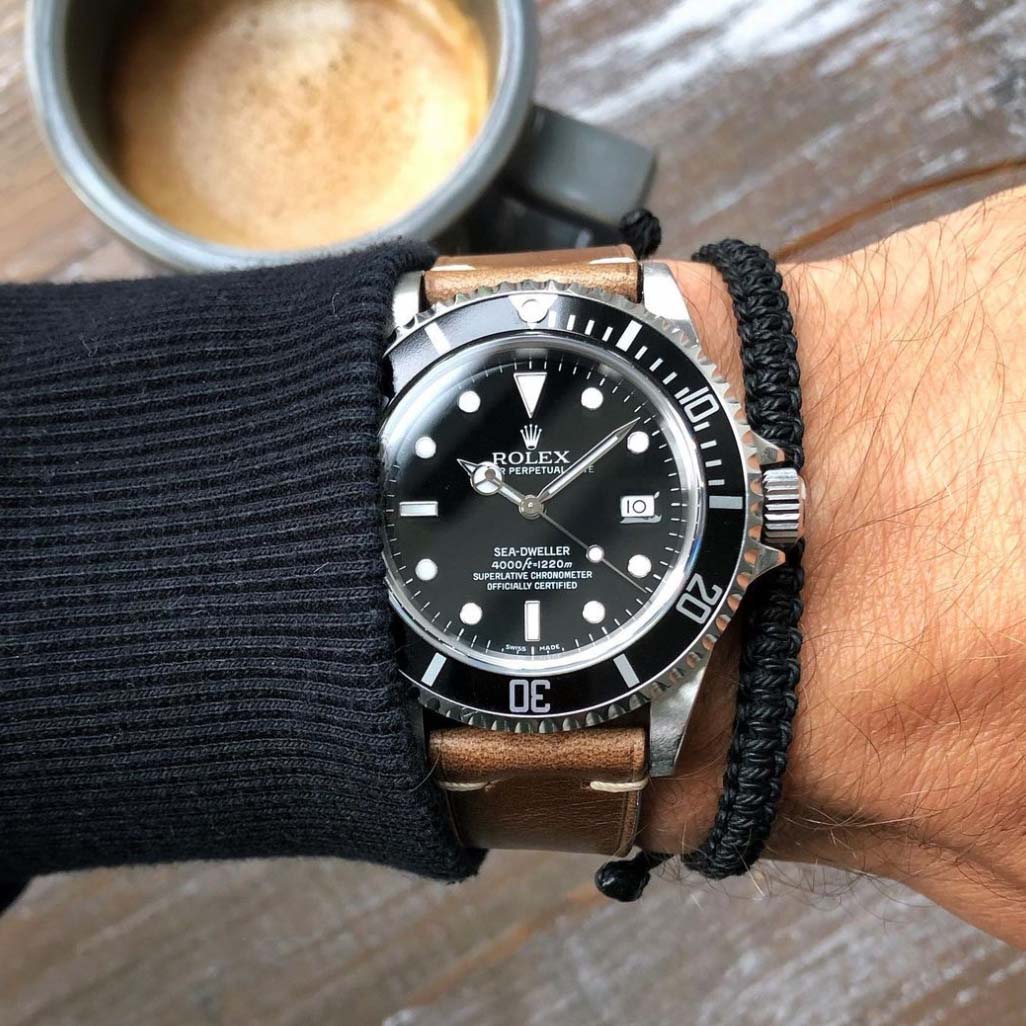 black mens bracelet for watchlovers