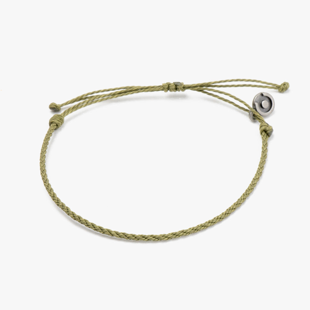 Olivgrünes Twisted Armband