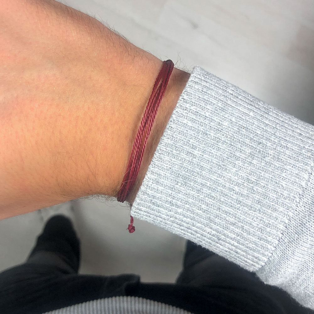 String Burgundy Bracelet