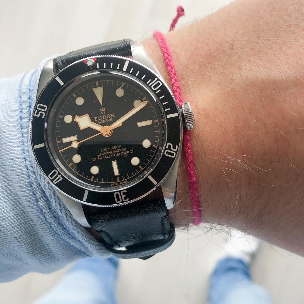 Donker Roze Original armband