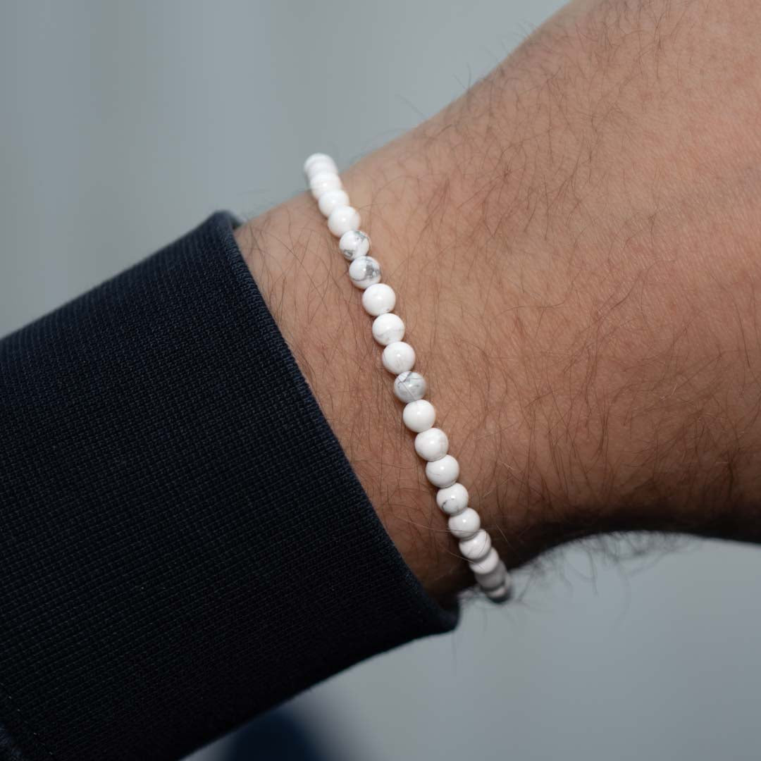 white howlite bracelet