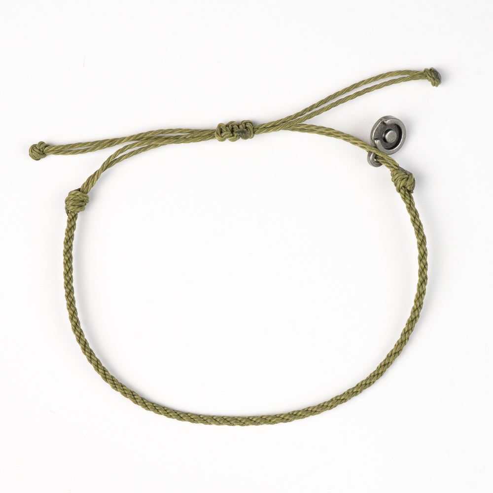Olive Green Twisted Bracelet
