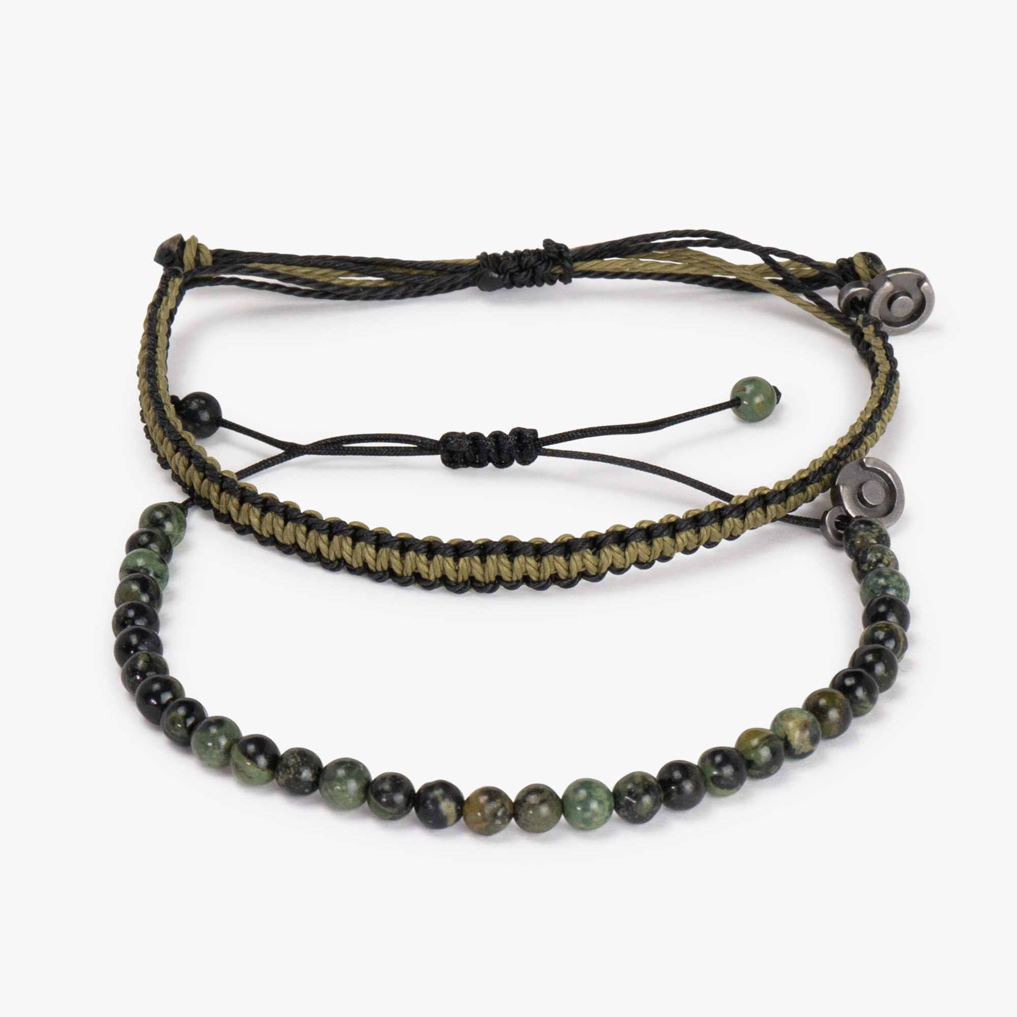 moss agate gemstone bracelet