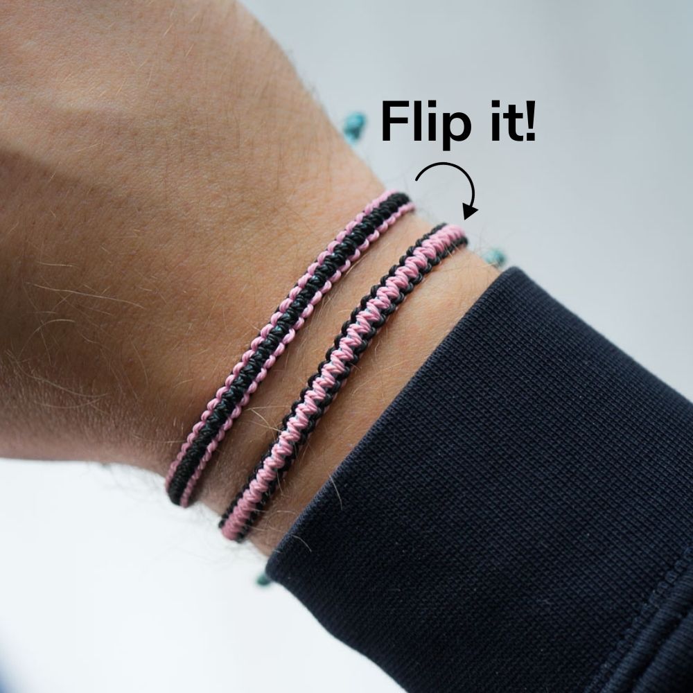 pink bracelet for men