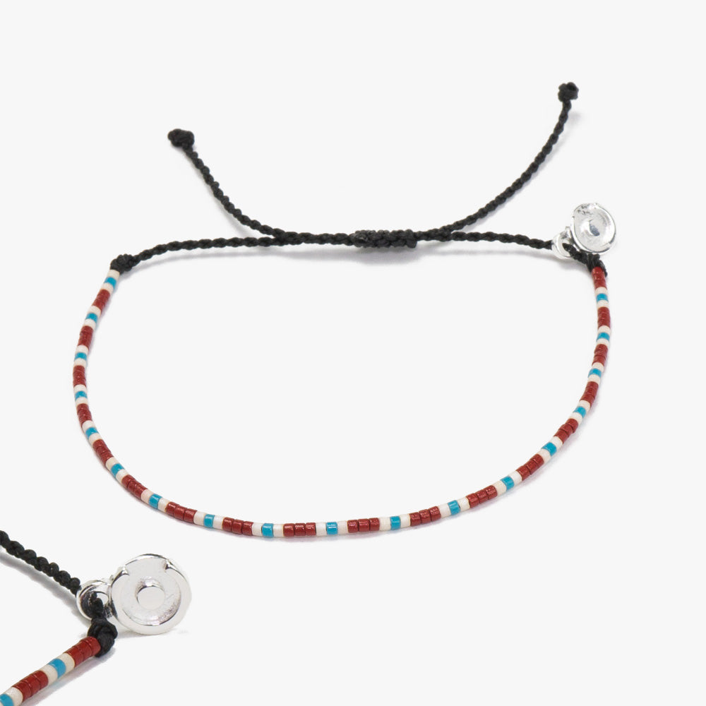 Midzomernacht Kralen armband - 925 Sterling Zilver