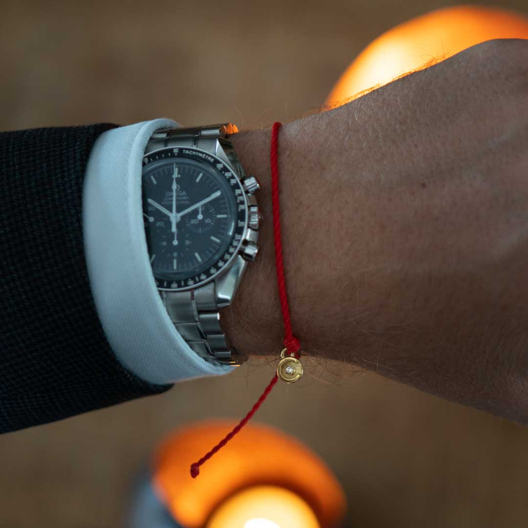 red mens bracelet