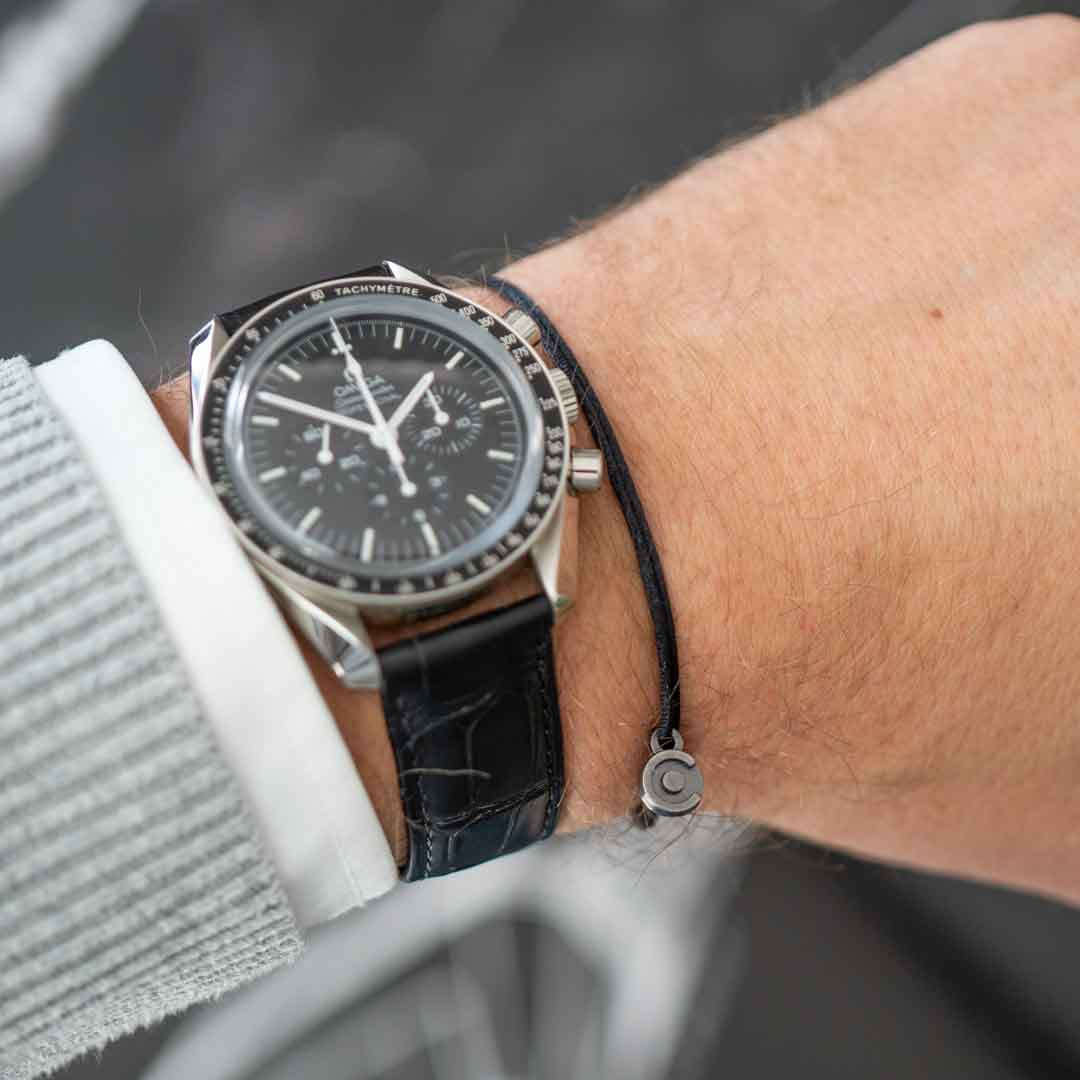 black satin bracelet